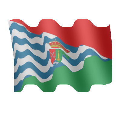 Recreaci�n de la bandera con el escudo de Villademor hecha por S. Centeno